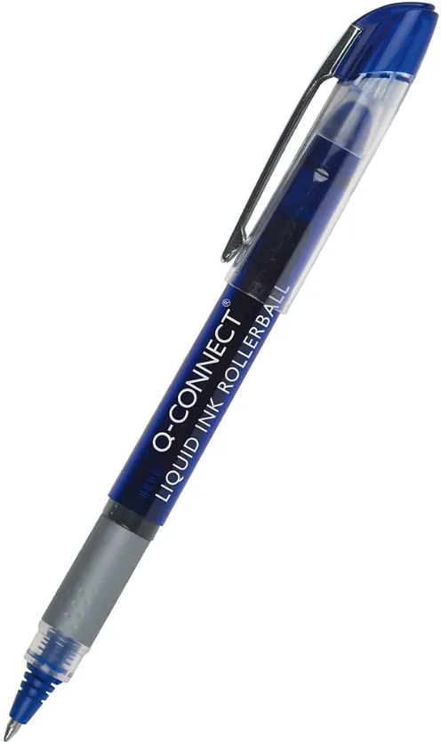 Roller cu cerneala lichida Q-CONNECT varf 0.5 mm albastru