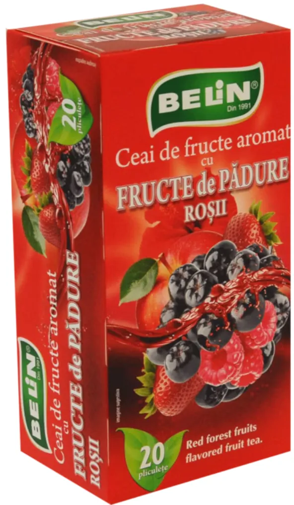 BELIN Ceai Belin fructe de padure rosii, 20 de pliculete