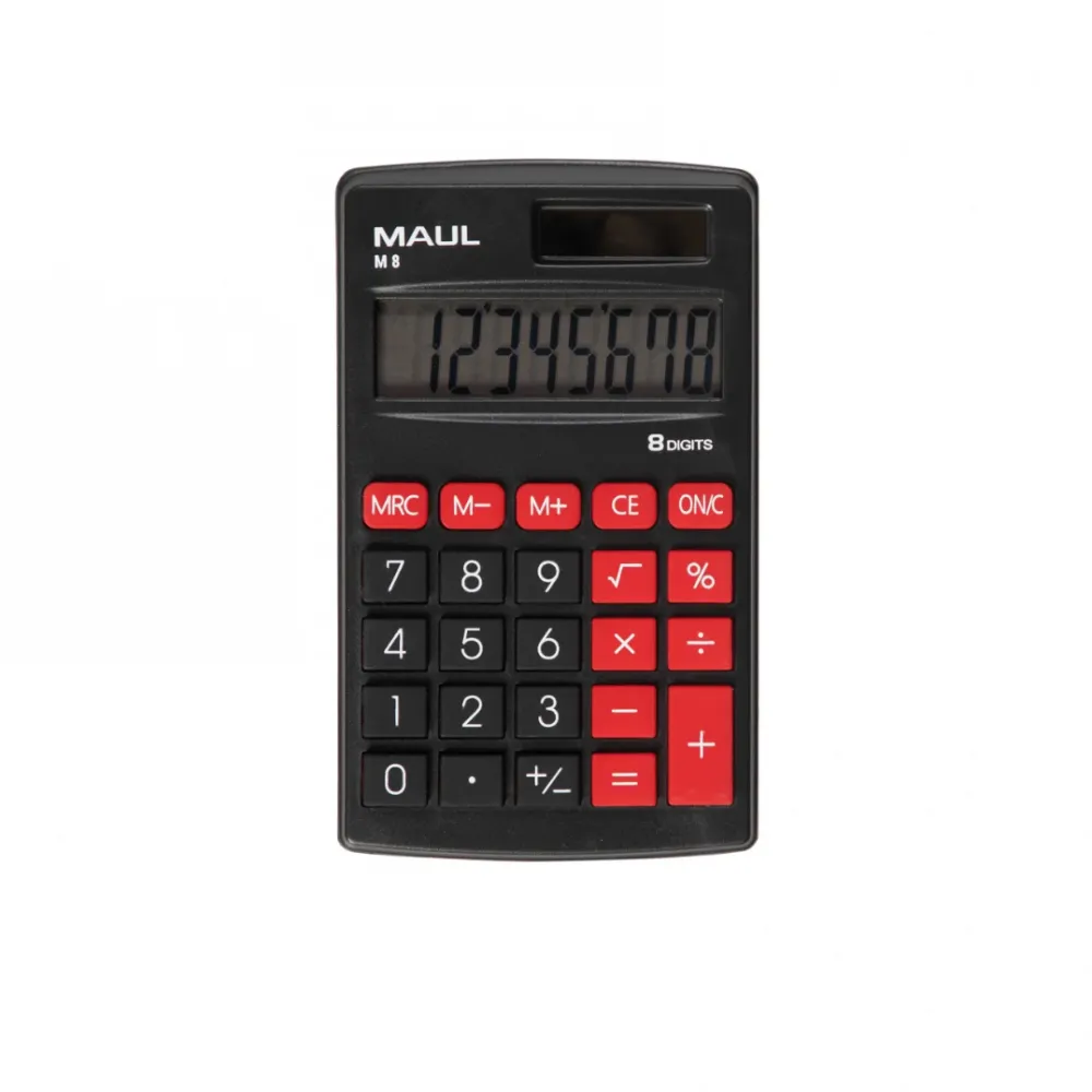 Maul Calculator de buzunar M 8, 8 digits - negru