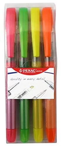 Set 4 textmarkere Penac Liqliner varf 1-4 mm