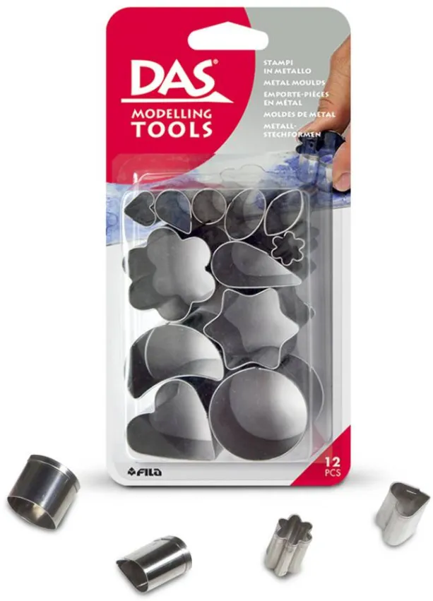 DAS Forme metalice pentru modelaj, 12buc/set, DAS