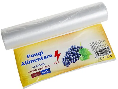 Horeca si uz casnic Pungi alimentare pentru uz casnic 2kg 200buc/rola