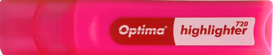 Lipici si corector Optima Textmarker varf lat 1-4mm, Optima 720 - roz