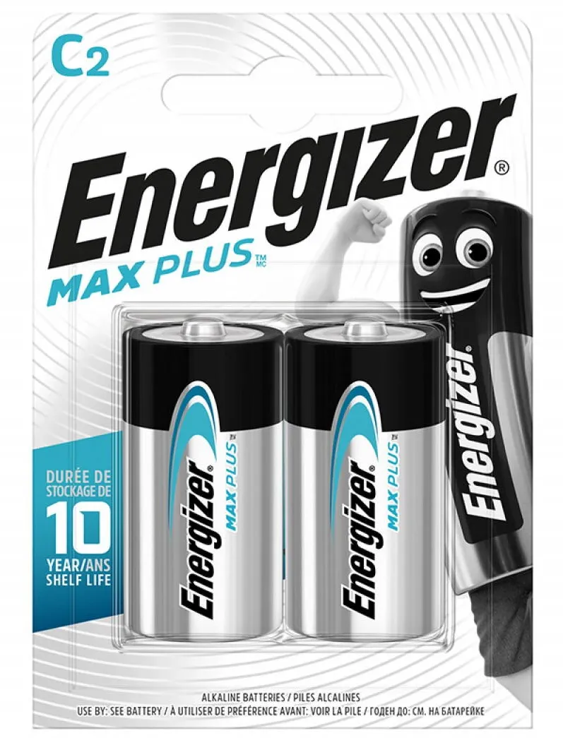 ENERGIZER Baterii ENERGIZER Max Plus C, LR14, 1.5V, 2 buc/set