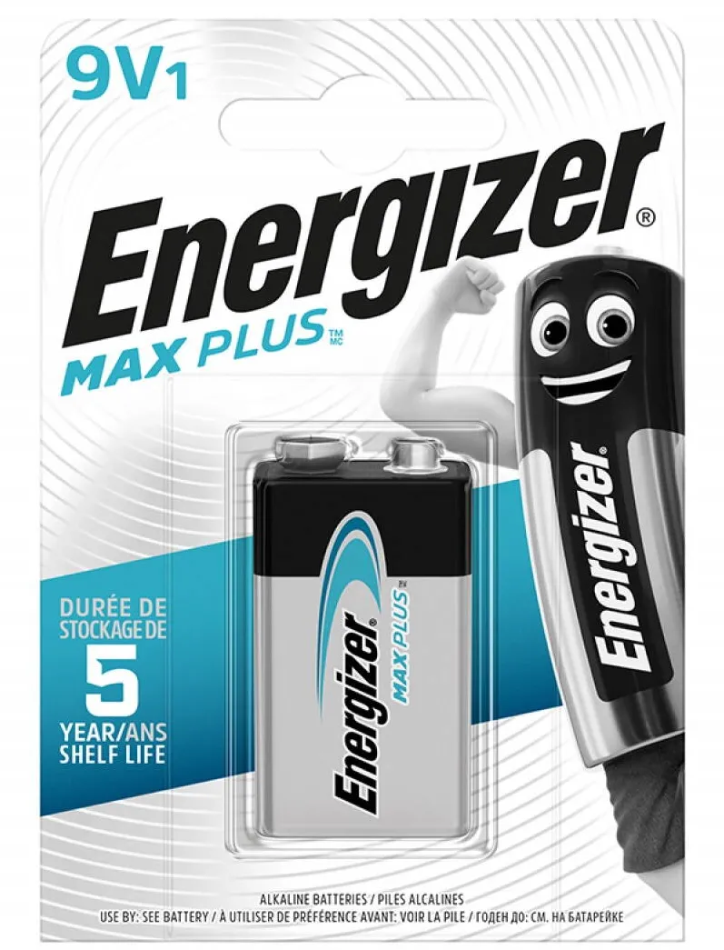 ENERGIZER Baterie ENERGIZER Max Plus 9V