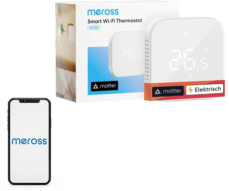 Meross Termostat inteligent WiFi Meross MTS215MA(EU) (Matter)