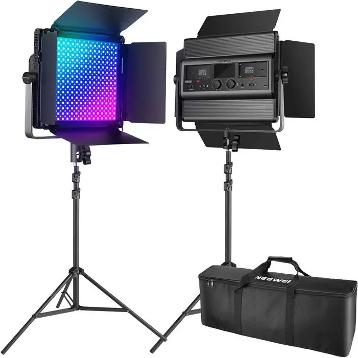 Neewer LED Video Light Neewer 2 pack 1200RGB 60W V4