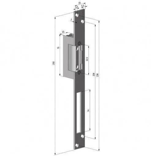 ASSA ABLOY ELECTROMAGNET FAIL LOCK YALE 12Vcc