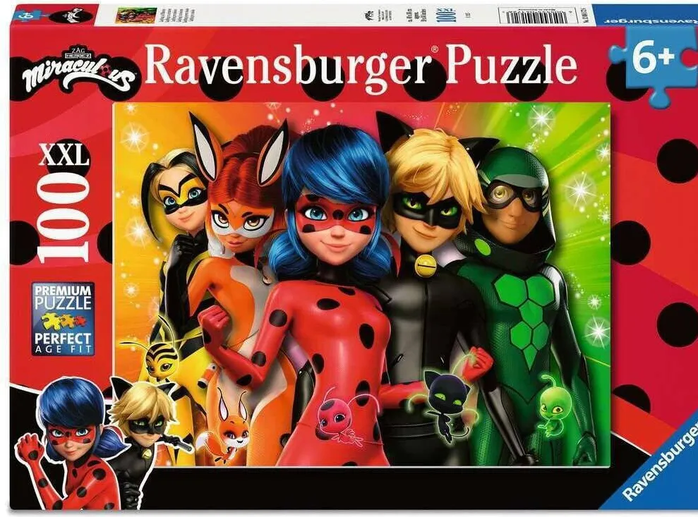 Puzzle Ravensburger Puzzle Biedronka na misji, Ravensburger, 120 piese, multicolor