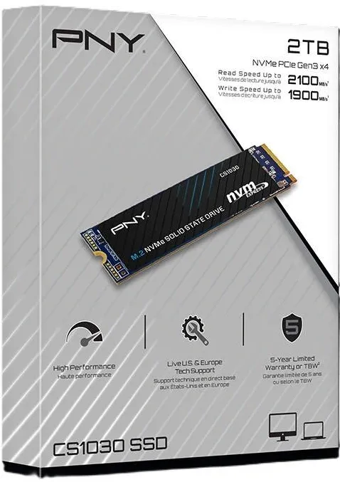 PNY CS1030 2TB M.2 2280 PCI-E x4 Gen3 NVMe SSD