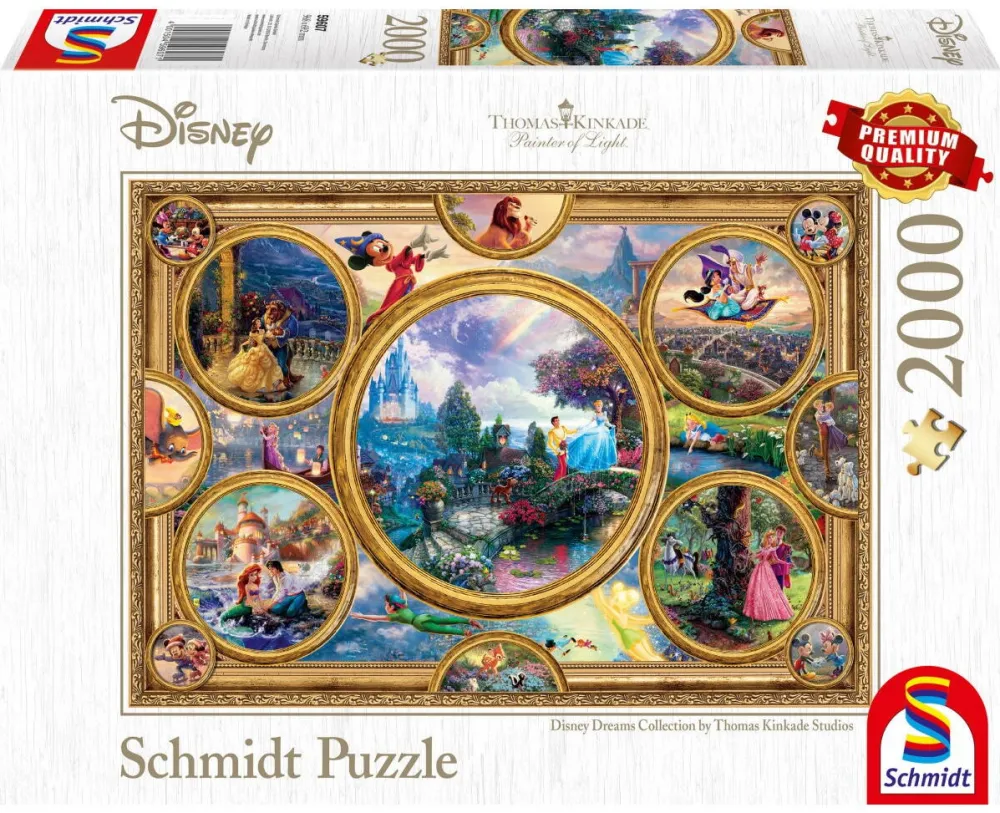 Puzzle Schmidt Puzzle Schmidt - Thomas Kinkade: Disney dreams collection, 2000 piese