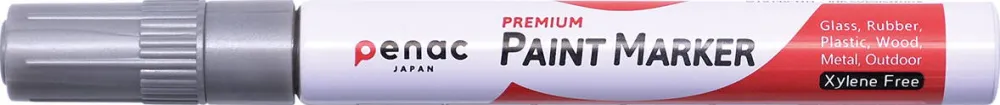 Penac Marker cu vopsea PENAC, rezistent la temperaturi inalte, varf rotund, grosime scriere 2-4mm - argint