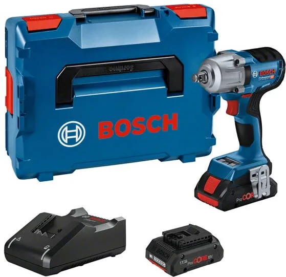 BOSCH Aparat de impact Bosch GDS 18V-450 HC, 2300 RPM, negru, albastru, 77x169x214mm