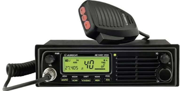 Albrecht Statie radio CB Albrecht AE 6491 VOX, CTCSS, 12/24V