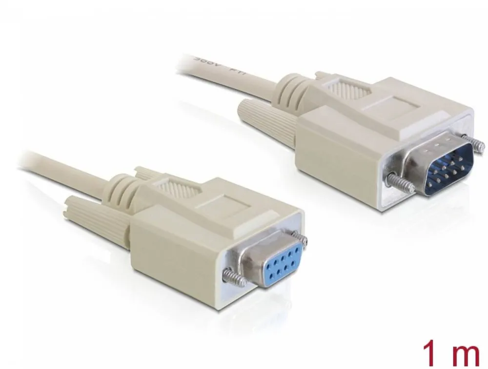 DELOCK 82984, serial extension cable - DB-9 to DB-9 - 1 m