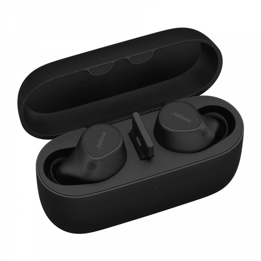 Casti Bluetooth Jabra Evolve2 Buds UC USB-A, wireless Charging