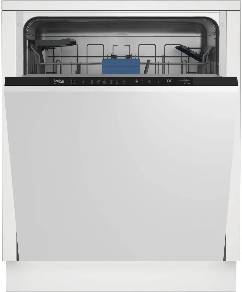 BEKO Masina de spalat vase incorporabila Beko BDIN16435, 14 seturi, 6 programe, HygieneIntense, AutoDoor Opening, Clean&Shine, Clasa D, 60 cm