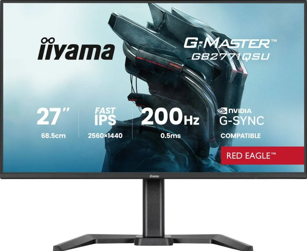 Monitor IIyama G-MASTER GB2771QSU-B1  68.6 cm (27") 2560 x 1440 pixels Wide Quad HD Black