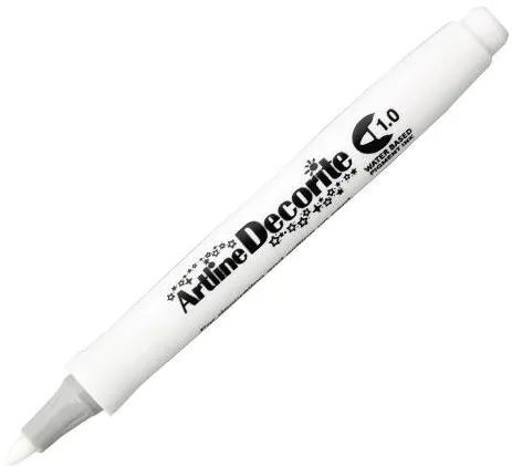 Artline Marker ARTLINE Decorite, varf rotund 1.0mm - alb