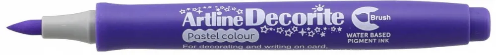 Artline Marker ARTLINE Decorite, varf flexibil (tip pensula) - mov pastel