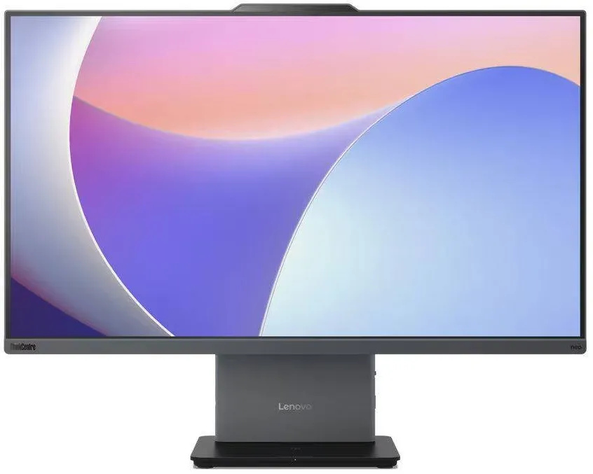 Sistem All in One Lenovo ThinkCentre neo 50a Gen 5, Procesor Intel Core i5-13420H 4.6GHz Raptor Lake, 27" FHD IPS Touch, 16GB RAM, 512GB SSD, Intel UHD Graphics, Camera Web, Gri