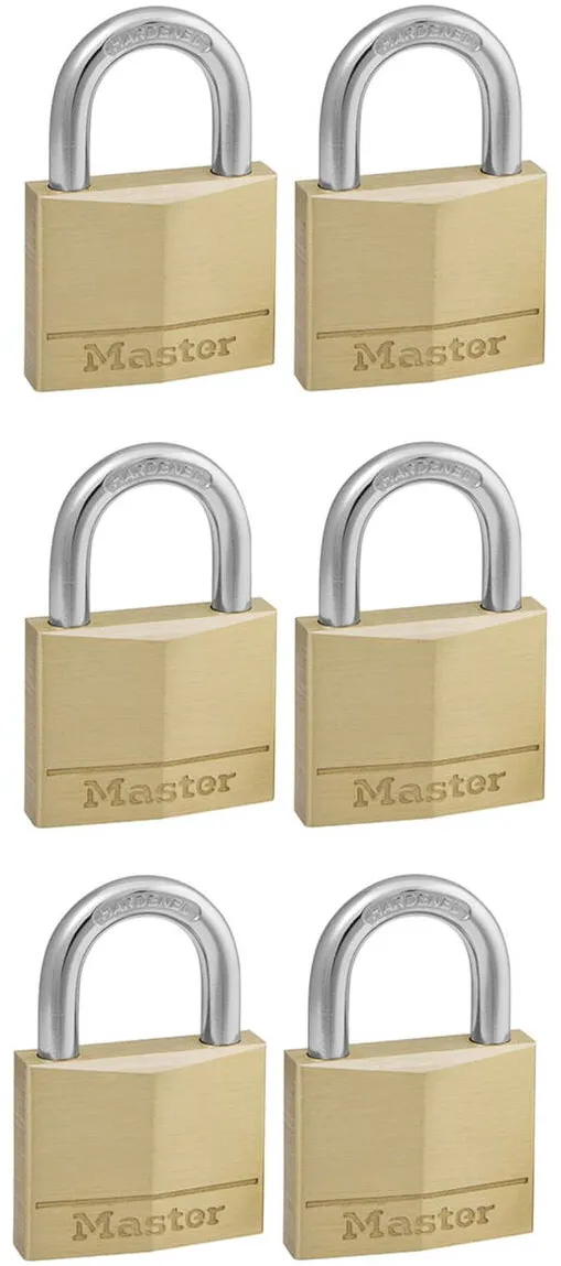 Master Lock Set 6 lacate, Master Lock, 22mm, Auriu