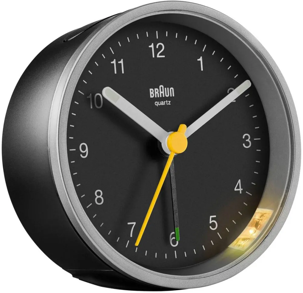 BRAUN Ceas de Birou BC 12 SB silver/black