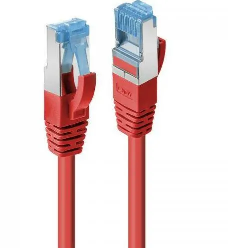 Cablu Lindy 1m Cat.6A S/FTP LSZH, Red