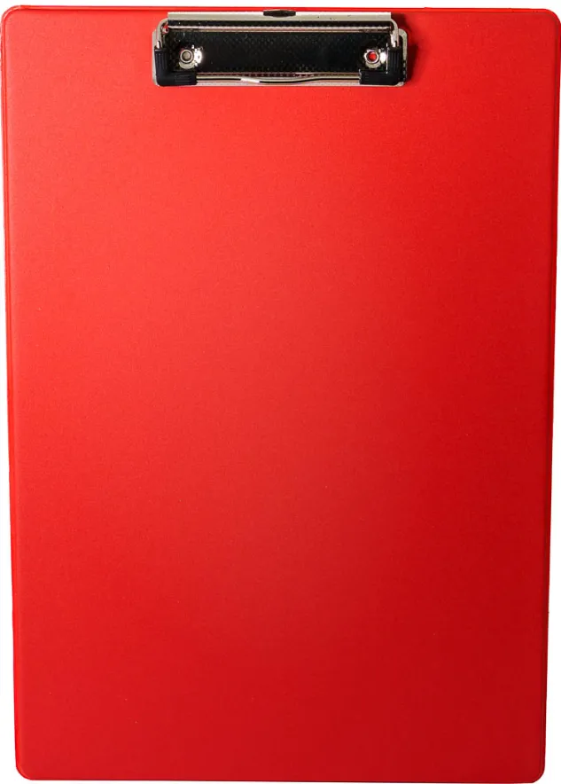 Optima - Clasic & Premium Clipboard simplu A4, plastifiat PP, Optima - rosu