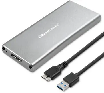 Rack QOLTEC Enclosure M.2 SSD drive SATA, NGFF, USB 3.0,2TB