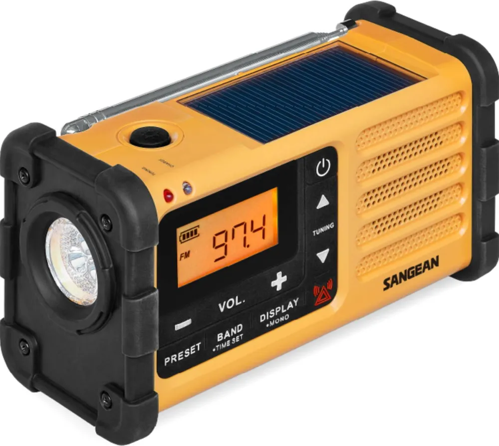 Sangean MMR-88 (USB-C) gelb Notfall/Kurbel/Solar Radio