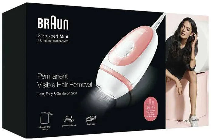 BRAUN Epilator Braun Silk-expert Mini, Fototerapie Pulsata, Compact