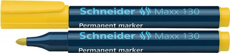 Schneider Permanent marker SCHNEIDER Maxx 130, varf rotund 1-3mm - galben