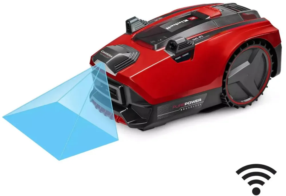 Einhell Robot de Tuns Iarba / Gazon Einhell FREELEXO Cam Plus 600 Camera Integrata Latime de Taiere 18CM Wi-Fi IPX4 Rosu/Negru