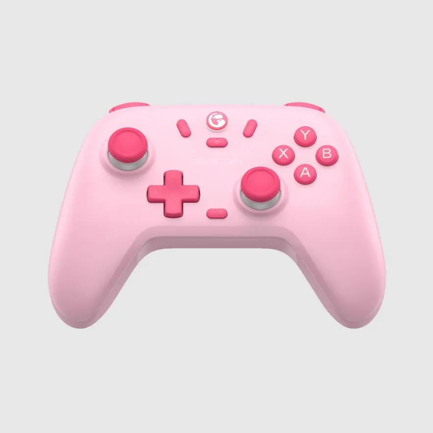 Gamepad GameSir Nova Lite, multiplatforma, Bluetooth/USB-C, vibratii, roz, 155x104x61mm