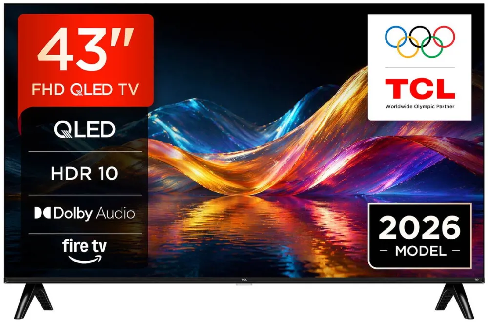 Televizor TCL QLED 43V5D, 108 cm, Smart, Full HD, Clasa E (Model 2026)