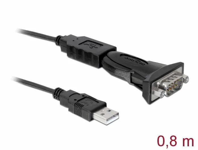 Adaptor DELOCK 61460, USB 2.0 Tip-A la 1 x Serial RS-232 DB9