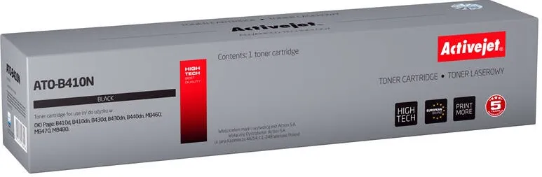 Toner imprimanta ACTIVEJET Compatibil ATO-B410N for OKI printer; OKI 43979102 replacement; Supreme; 3500 pages; black