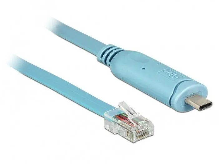 Adaptor DELOCK USB2.0/C St > Seriell RS232 RJ45 St 3.0m blau