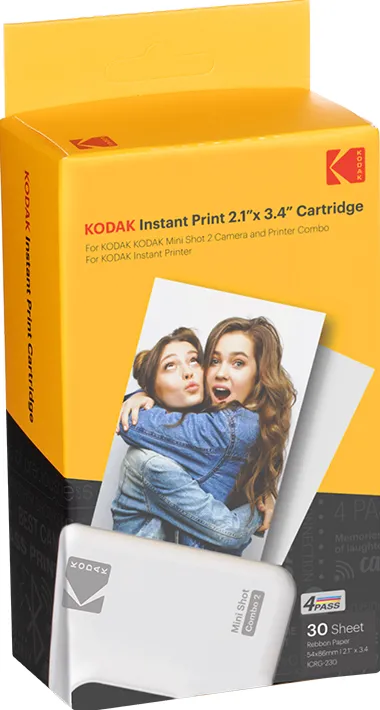 KODAK Cartus ICRG-230 Kodak30 sheets x 2.1 x 3.4;comp Mini2/MiniShot2 Retro