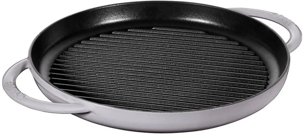 Tigaie grill fonta Staub 30 cm gri grafit