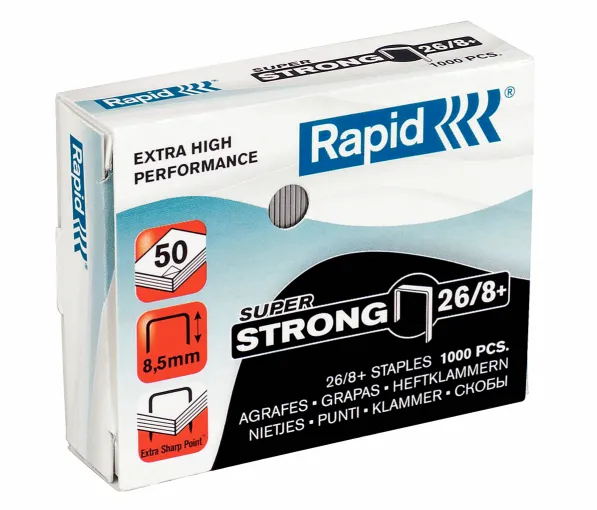 Rapid Capse 26/8+, 1000 buc/cutie, RAPID Super Strong