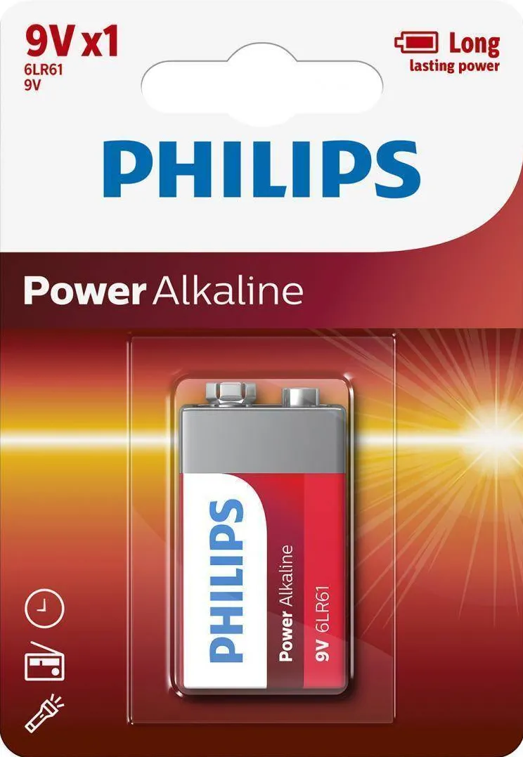 Philips PH POWER ALKALINE 9V 1-BLISTER