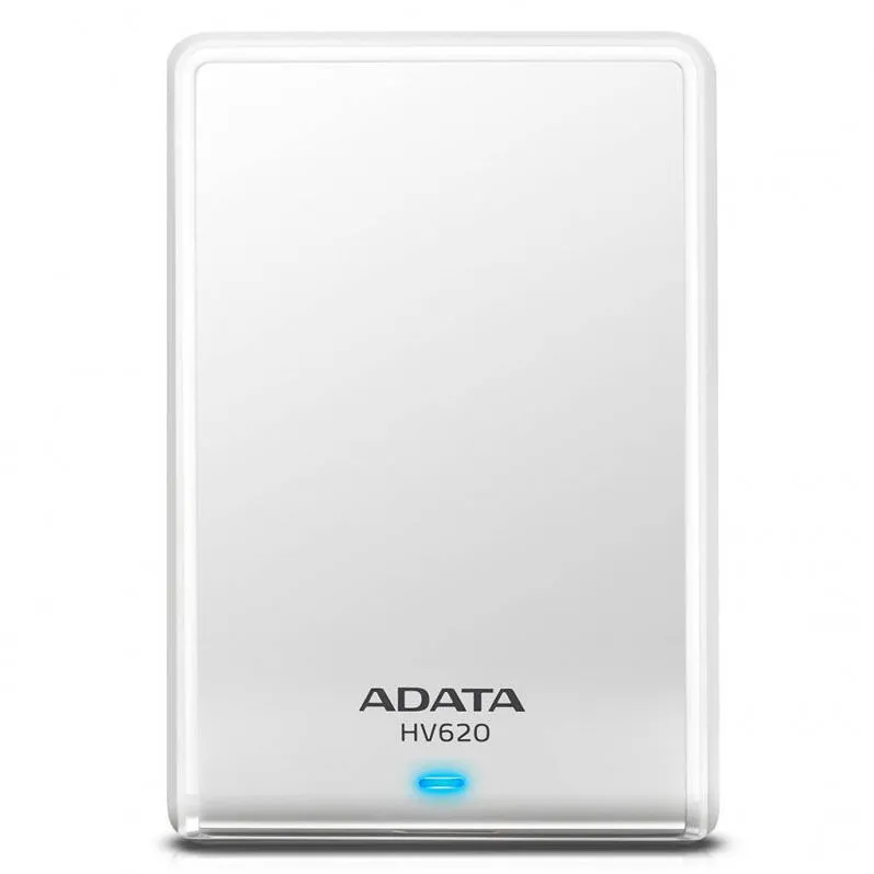 Hard Disk Extern ADATA HV620S Slim 1TB 2.5 inch USB 3.1 White