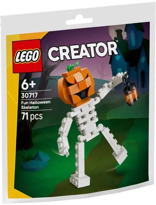 LEGO Creator Schelet Amuzant de Halloween 30717, 71 de piese
