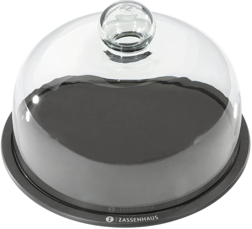 Zassenhaus Platou bucatarie, Zassenhaus, Lemn/Sticla, 23 x 15.5 cm, Negru