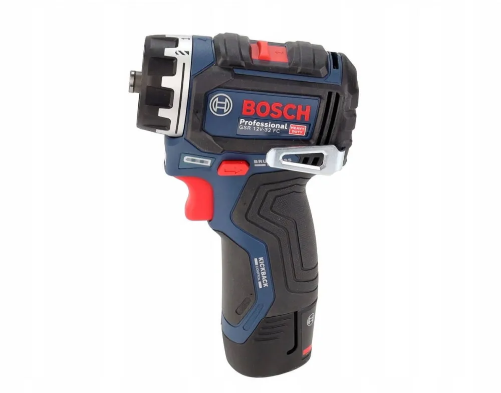 BOSCH Masina de gaurit si insurubat Bosch GSR 12V-32, motor fara perii, sistem FlexiClick, set cu 2 manere