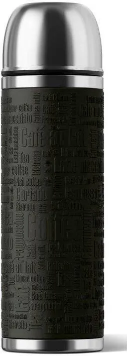 Emsa Termos de calatorie Emsa, Inox, Negru, 500 ml