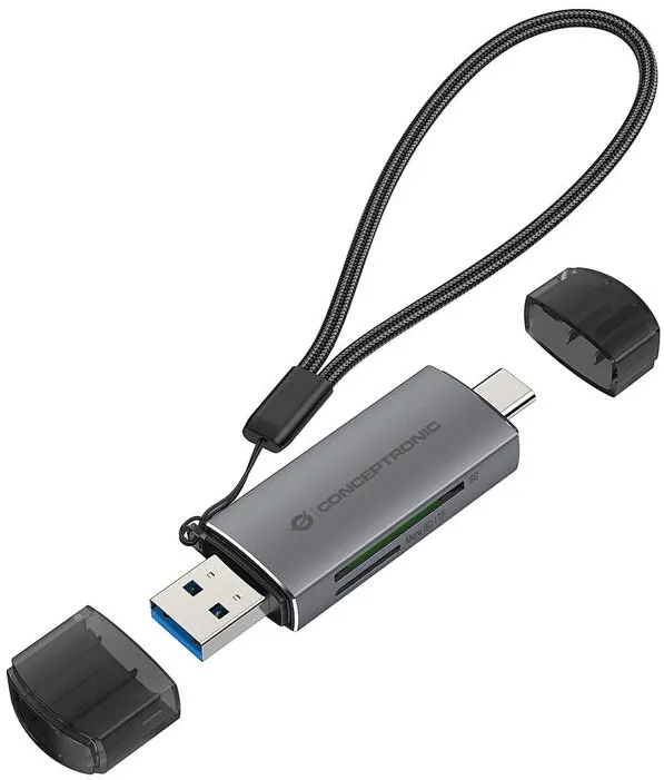 Card Reader CONCEPTRONIC Cititor carduri, Conceptronic, Gri