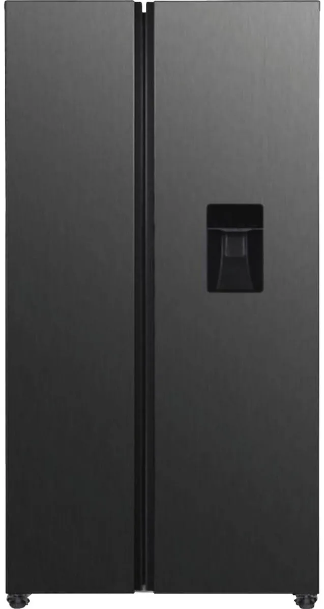 Frigider Side by Side Bomann SBS 7367 439 l cu dozator de apa inox inchis la culoare